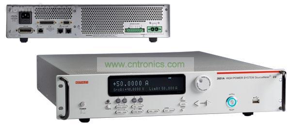 圖2:吉時利公司型號為2651A的大功率系統源表具有針對醫療器件和設備