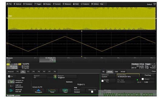 使用TIE參數軌跡可以繪制出PM波形每個周期的瞬時相位與時間的關系圖，從而實現對調相信號的解調。