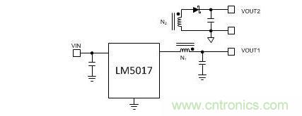 支持一次及隔離式輸出的 Fly-Buck 轉換器