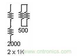 兩個(gè)電阻，兩種組合。這個(gè)很簡(jiǎn)單。