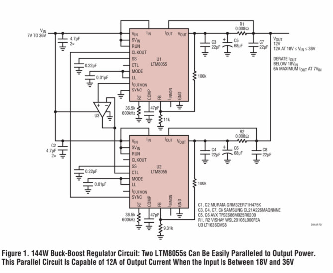 助你輕松并聯(lián)增加輸出功率，這款μModule穩(wěn)壓器你愛(ài)了沒(méi)？