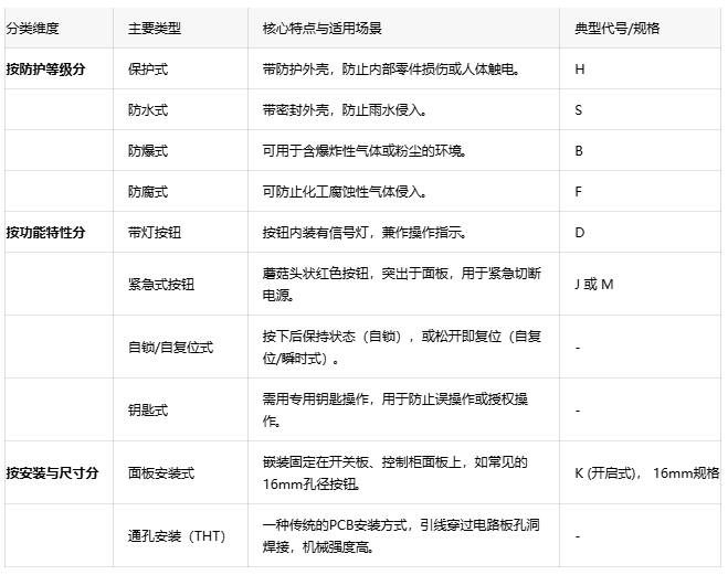 工程師視角:一文掌握按鈕開關的選型與應用 工程師視角:一文掌握按鈕開關的選型與應用